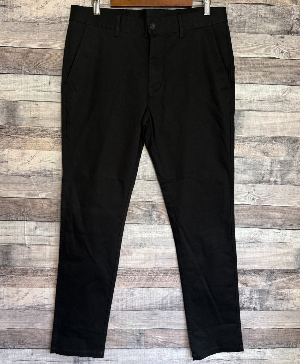 Steel City Easy Pant Pants Mens 34x32 Black Casual Stretch Comfort Preppy